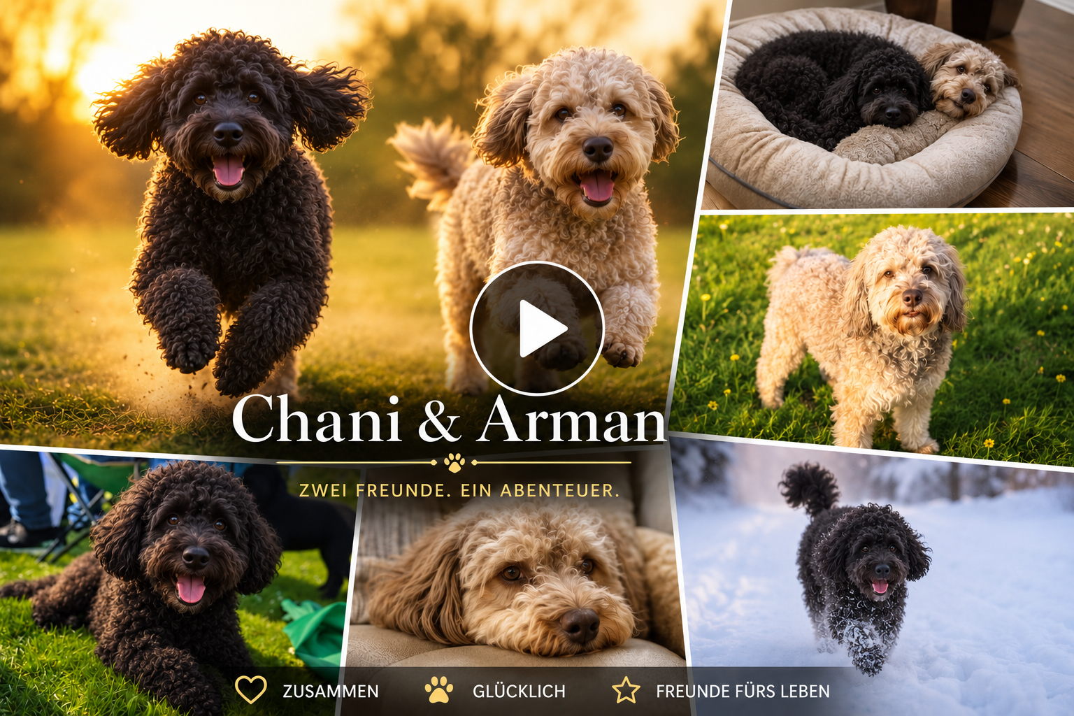 Chani, der schwarze Pudel, und Arman